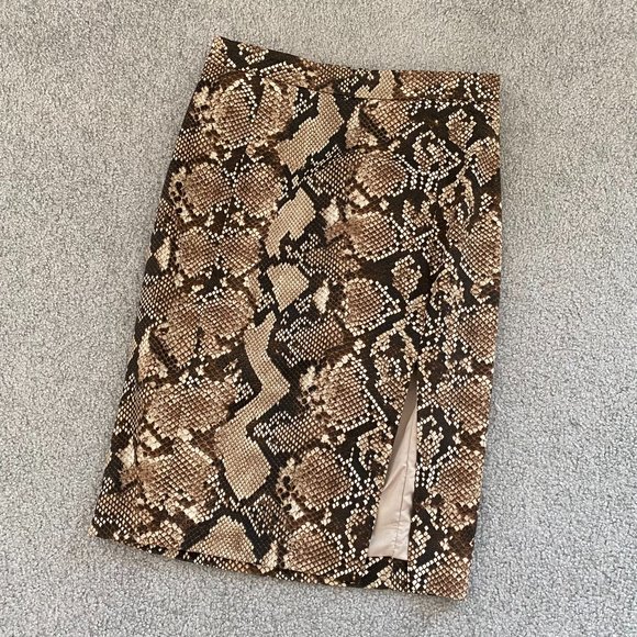 ♥ Altuzarra Target Snakeskin Pencil Skirt US 4       - O - Picture 2 of 4